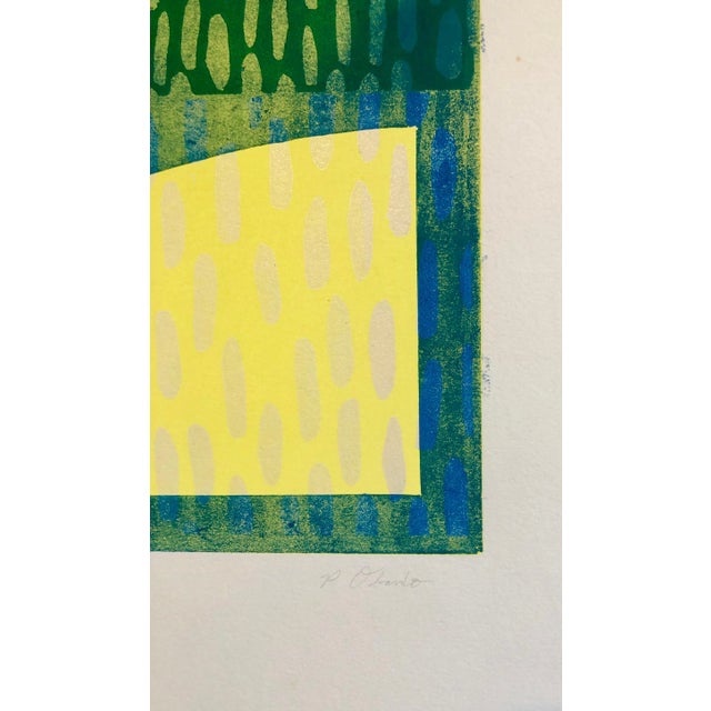 Pierre ObandoAbstract Modernist Colorful Bold Monoprint Monotype Painting Print Pierre Obando, 1997 For Sale - Image 4 of 5