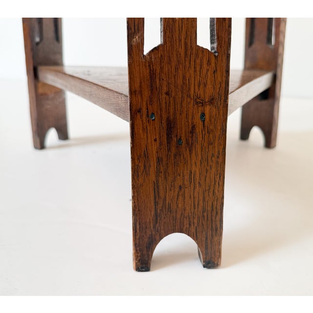 English Occasional Table of Oak From the Arts and Crafts Period For Sale - Image 12 of 13