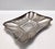 Made in Italy in 1950s. This tray / centerpiece is made in hand embossed silver plated metal. It is a vintage item,...