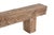Handcrafted from solid teakwood, this Indian Carved Front Rustic Teakwood Bench features a beautifully carved apron. A...