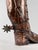 Metal Italian Mid-Century Copper Western Boot Umbrella Stand, Repoussé Decoration, 70s, 1970s For Sale - Image 7 of 18