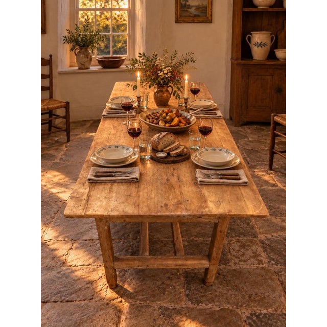 19th Century Irish Provincial Farmhouse Table For Sale - Image 4 of 10