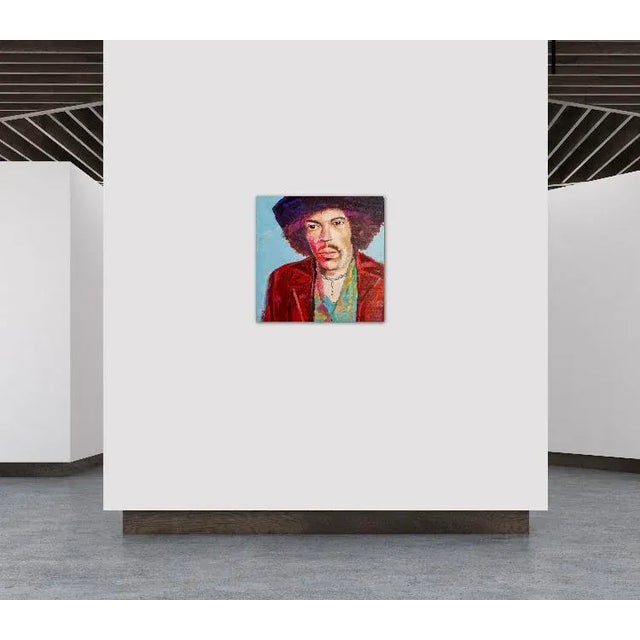 2020s Contemporary Pop Art Portrait (24″×24″, Original Oil on Canvas) For Sale - Image 5 of 5