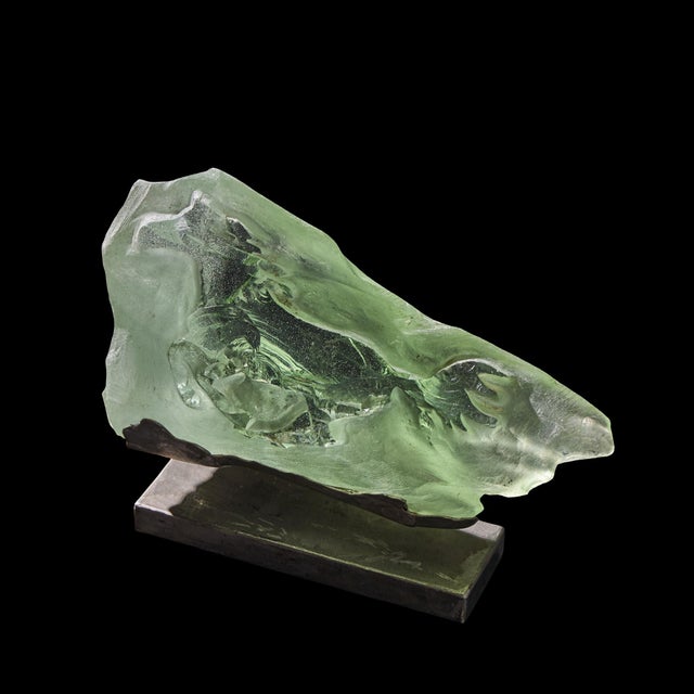 Suzanne Pascal Slag Glass Horse Sculpture For Sale - Image 9 of 9