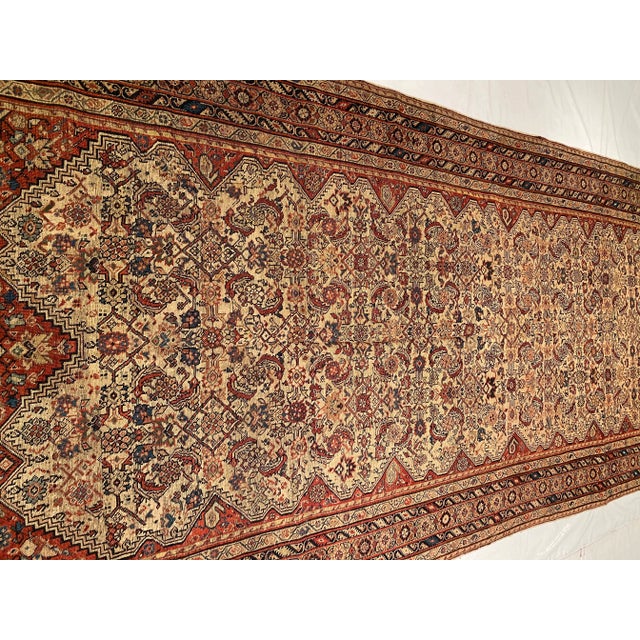 1920s Beige Fine Antique Persian Nw Rug 5'6'' X 13' For Sale - Image 5 of 10