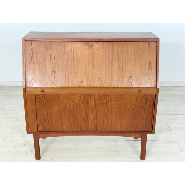 Mid-Century Danish Secretary in Teak by Bernhard Pedersen & Søn for Eskilstrup-Falster Møbelfabrik, 1960s For Sale - Image 18 of 18