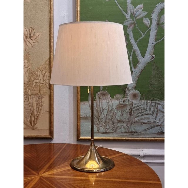 Vintage Table Lamp in Brass from Bergboms, 1960s For Sale - Image 8 of 9