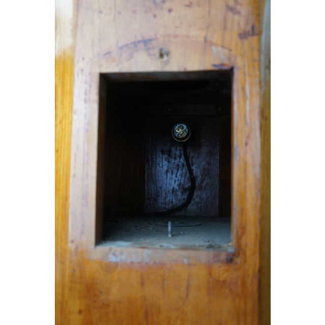 Antique W. Hartmann Oak & Copper Ships Binnacle Nautical Maritime Compass For Sale - Image 4 of 13