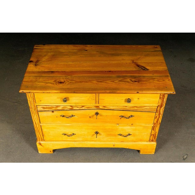 Art Nouveau Chest of Drawers in Pine For Sale - Image 6 of 18