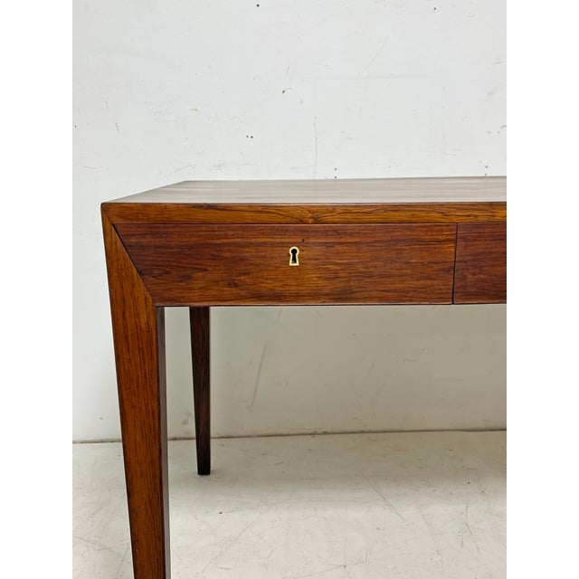Wood C. 1950s Severin Hansen Model 36 Rosewood Desk for Haslev, Denmark For Sale - Image 7 of 14