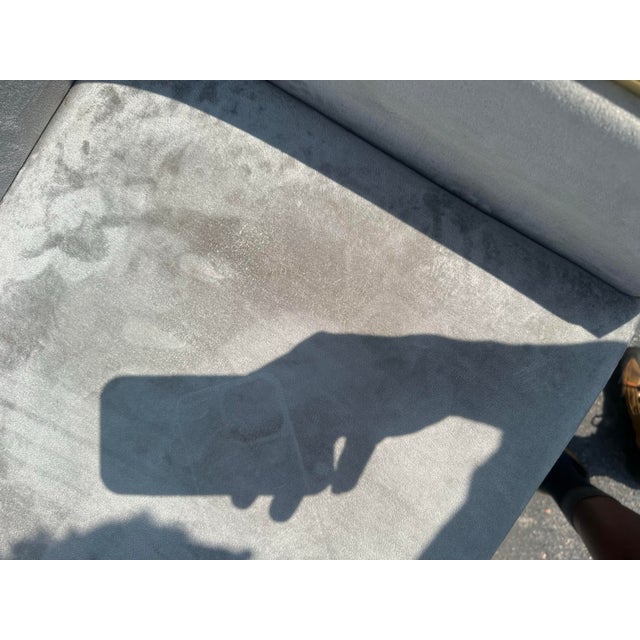 Set of 4 Erin Counter Chairs in Gray Velvet & Polished Gold – Statements by J For Sale - Image 11 of 12