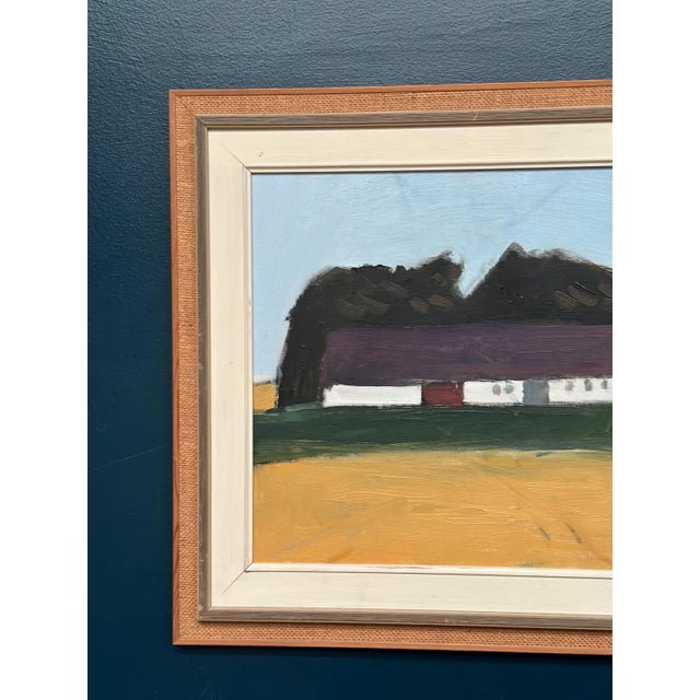 Original Swedish Oil on Canvas – “Farmhouse” by Eric Julius – Signed – Vintage & Framed – 61 × 53 cm (24" × 20.9") canvas...