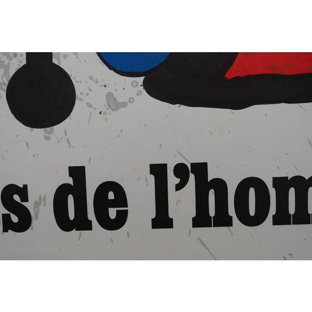 Joan Miro, UNESCO Droits de l'homme, Lithograph For Sale - Image 9 of 10