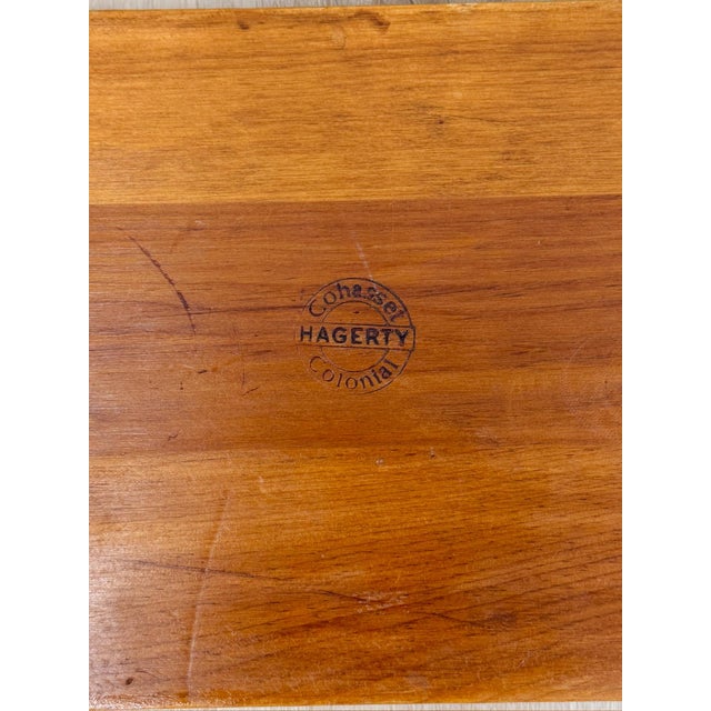 Hagerty Handmade Pine Bench Rustic Colonial Farmhouse Vintage Entryway Seating For Sale - Image 10 of 10