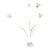 Vintage Flower Sculpture With White Marble Base For Sale