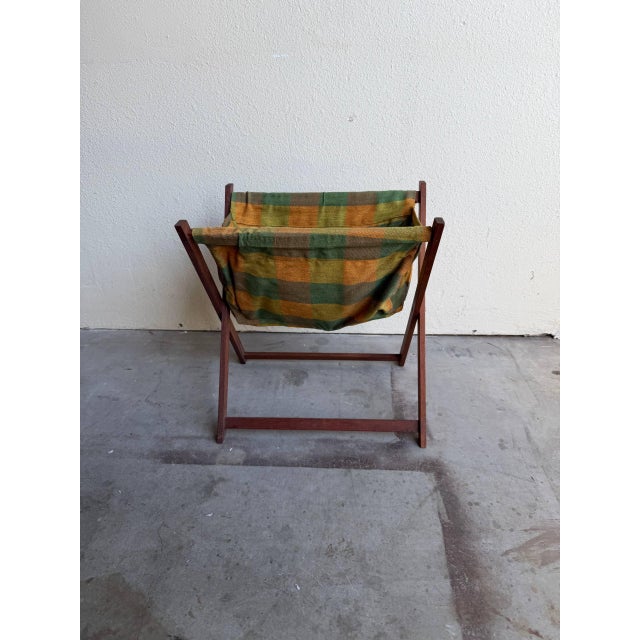 1960s Vintage Danish Teak Folding Magazine Rack – Mid-Century Modern Scandinavian Design 1960s For Sale - Image 5 of 7