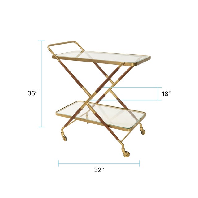Gold Bellini Beverage Trolley For Sale - Image 8 of 9