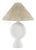 Mitzi Centella 18 in. 1 Light Table Lamp in Aged Brass and White Plaster Finish For Sale