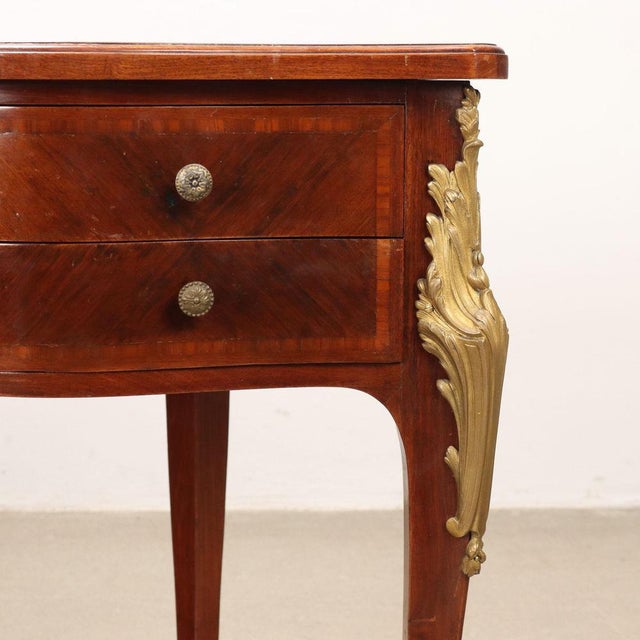 Antique Baroque Style Desk in Mahogany For Sale - Image 6 of 10