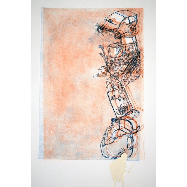 Artist: Olga Koumoundouros Title: Budget Enterprise Year: 2010 Signed: Yes Medium: Mixed Media Paper Size: 21.75 x 15...