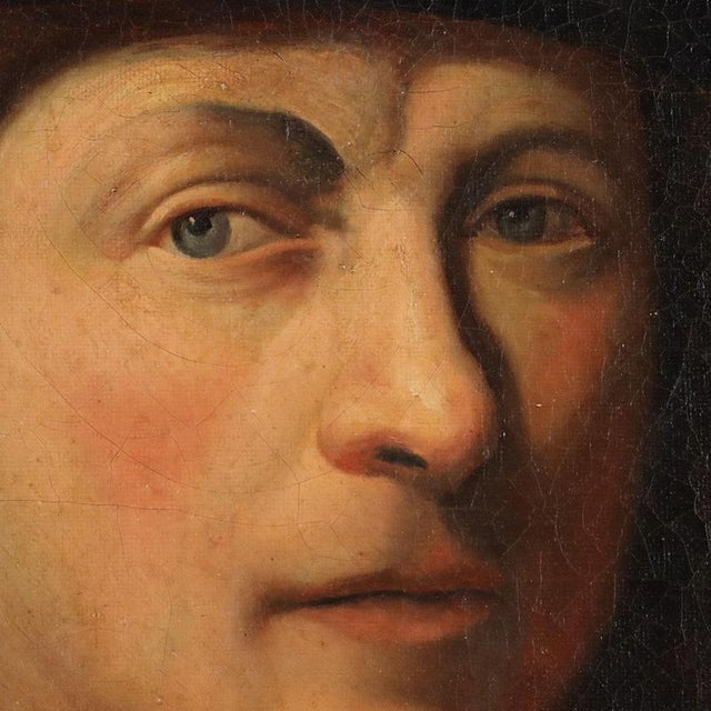 Rembrandt, Portrait Composition, Oil Painting on Canvas For Sale - Image 4 of 11