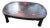Asian Mid-Century Low Inlaid Table in Red and Black Lacquer For Sale