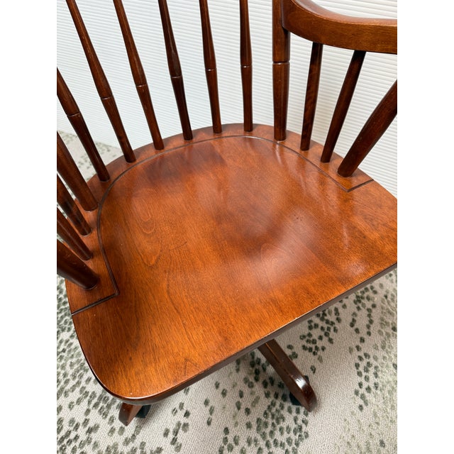Vintage Nichols & Stone Wooden Office Chair For Sale - Image 9 of 12