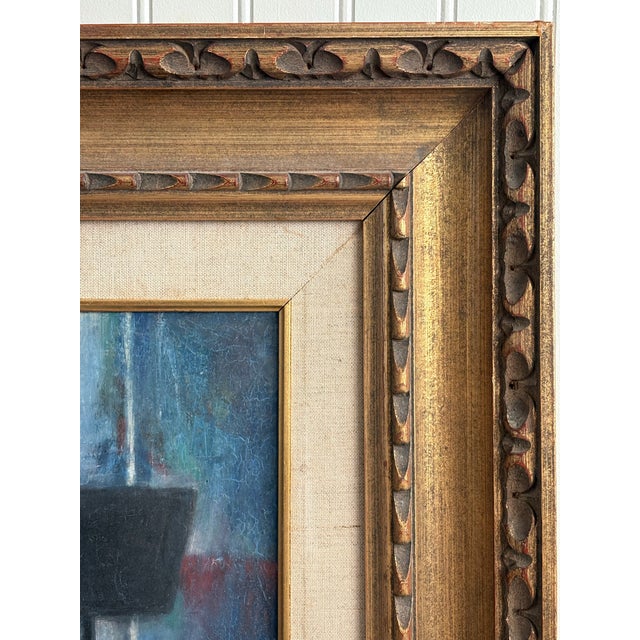 Jean-Pierre Alaux “La Harpe Irlandaise” Original Oil Painting 1950 Beaux-Arts For Sale - Image 10 of 12