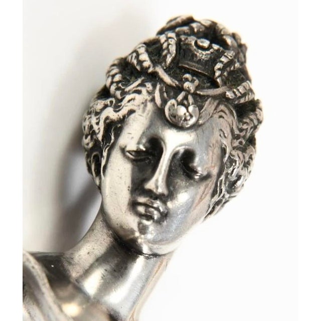 Metal Barbedienne, Paris - Circa 1880. The Goddess Seals the Letter For Sale - Image 7 of 8