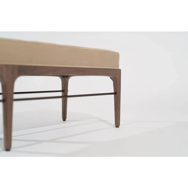 Linear Bench in Natural Wanut Series 60 by Stamford Modern For Sale - Image 9 of 12