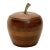 Vintage Mid-Century Modern Apple Shaped Ice Bucket Quaker Solid American Walnut For Sale