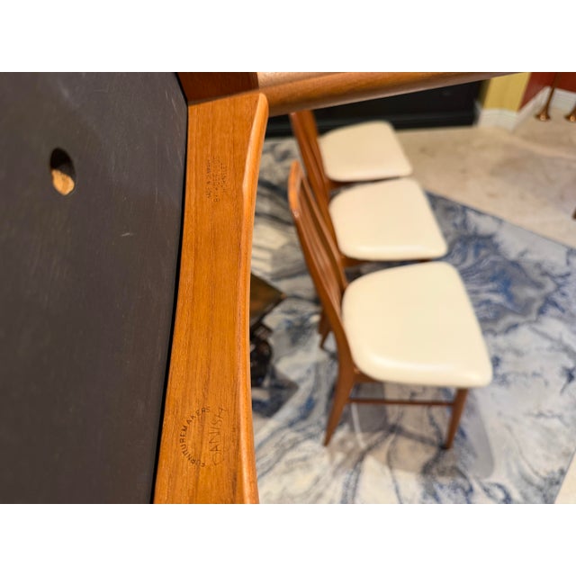 1960s Danish Modern Teak "Eva" Dining Chairs by Niels Koefoed for Koefoeds Hornslet - Set of 4 For Sale In West Palm - Image 6 of 7