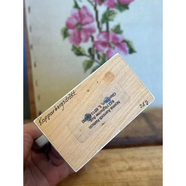 1970s 1970s Hand Painted Dutch Folk Art Style Candle Holder For Sale - Image 5 of 6