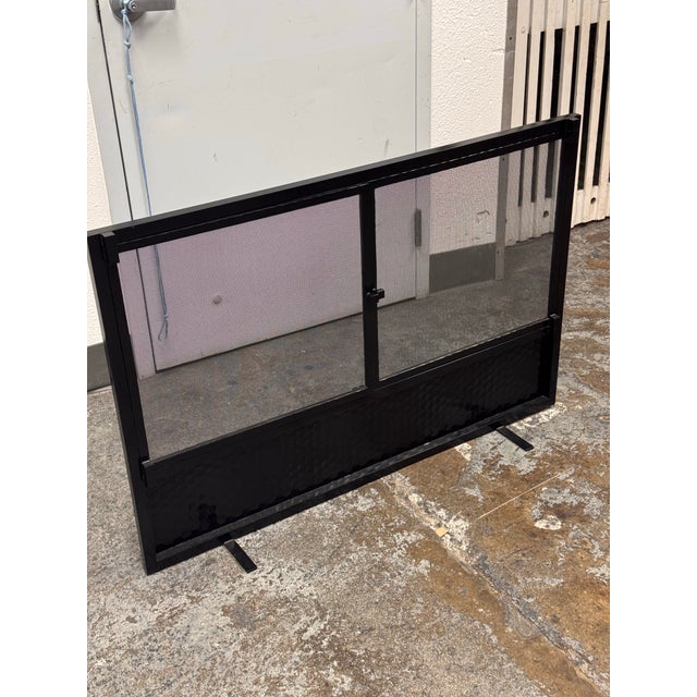 Metal John Lyle Titan Fireplace Screen For Sale - Image 7 of 12