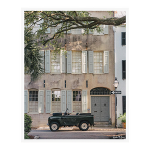 One Way Rover Limited Edition Fine Art Photo - Vertical 24"x36" - Charleston Vintage Land Rover Photo by Kristen M Brown