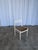 Vintage Dining Chair in White Beech Wood and Brown Leather Look Seat, 1970s For Sale - Image 17 of 18