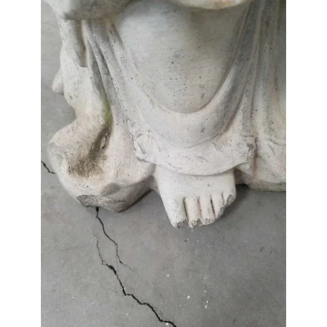 1940s Kwan Yin Cement Garden Statue Chairish