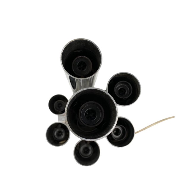 Hollywood Regency Metal Table Lamp from Sciolari, 1970s For Sale - Image 10 of 17