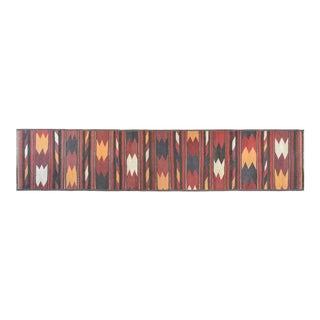 Vintage Mid Century Baluch Kilim Runner For Sale