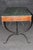 Regency Style Verdi Marble Top Desk With Forged Iron Base For Sale - Image 9 of 10