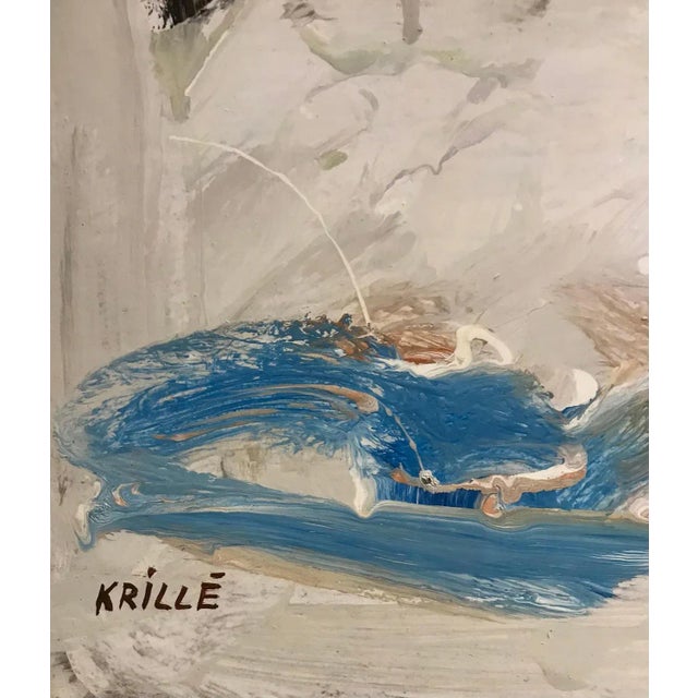 Modern Jean Krillé, Tableau No. 36, Oil on Wood For Sale - Image 3 of 7
