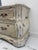 2010s Vintage French Provincial Bombé Marble-Top Chest / Distressed Louis XV Style 2-Drawer Commode For Sale - Image 5 of 6