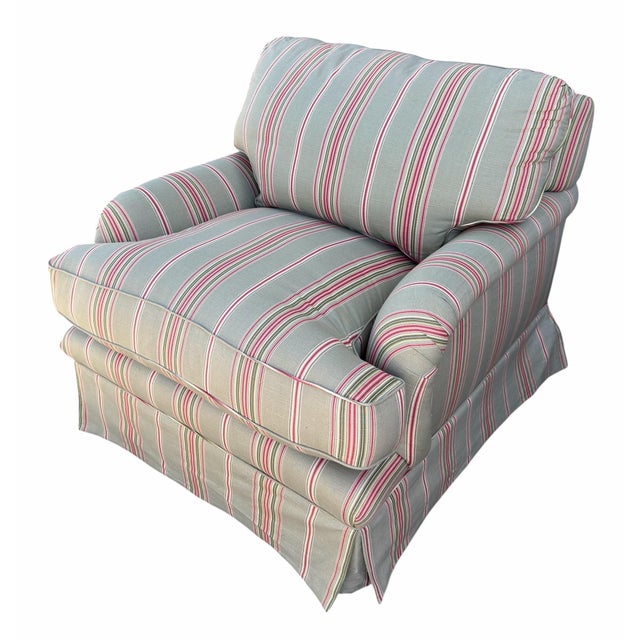 2010s Huge George Smith Standard Roll Arm Upholstered Club Chair For Sale - Image 5 of 5
