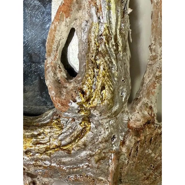 Tan Monumental Silvered Carved Vine Mirror For Sale - Image 8 of 11