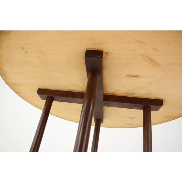 Brown Mid-Century Dining Table from Ton, 1980s For Sale - Image 8 of 11