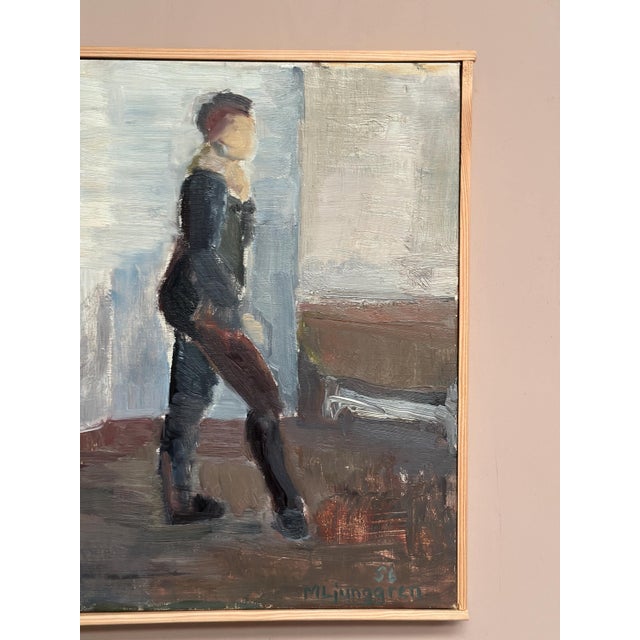 Martin Ljunggren, Dancing Model, 1956, Oil Painting on Canvas, Framed For Sale - Image 4 of 18