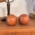 Brown Spherical Pearwood Candleholders attributed to Bottega Ghianda for Hermès, 1970s, Set of 4 For Sale - Image 8 of 14