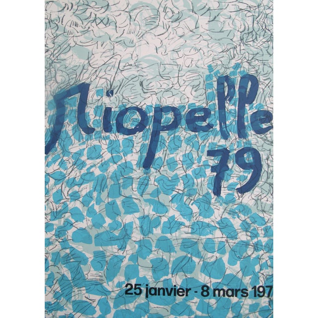 Date: 1979 Size: 19.5 x 25.75 inches Artist: Riopelle, Jean-Paul This vintage exhibition poster was created for the 1979...