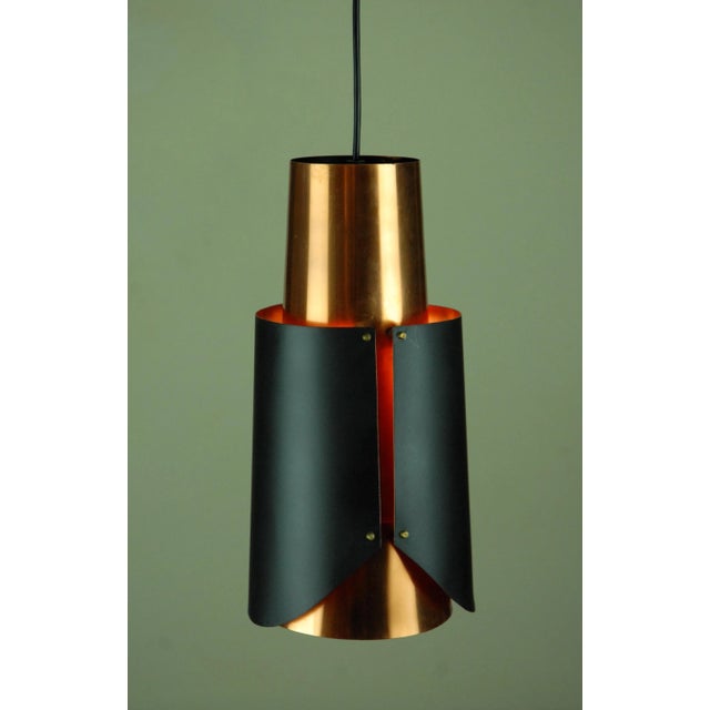 Mid-Century Modern Østerport Pendant Lamp attributed to Bent Karlby for Lyfa, Denmark, 1960s For Sale - Image 3 of 10