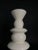White Totem or Candle Holder in Lacquered Wood, 1980s For Sale - Image 4 of 7